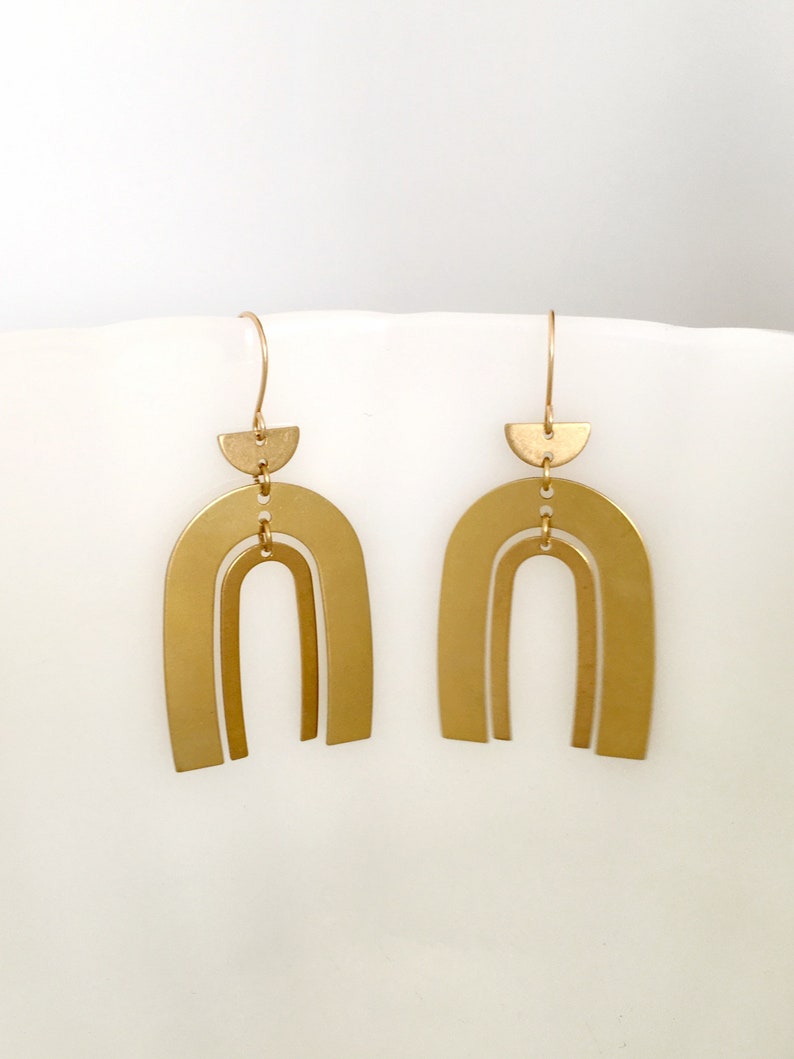Lulu Brass Earrings
