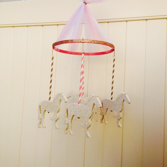 Baby Mobiles Hanging/ Pink Carousel | Etsy