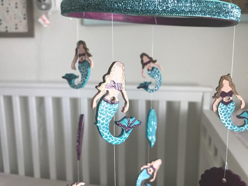mermaid crib mobile