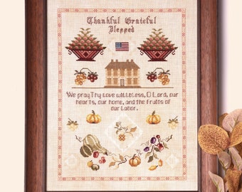 CROSS STITCH PDF The Thanksgiving Sampler by SamplersPrimitives