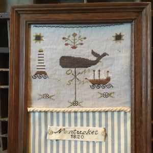 CROSS STiTCH PDF Nantucket by Queen Bee Handmade - USA 250th Anniversary