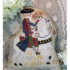 CROSS STITCH PDF George On Horseback by Miss Prim