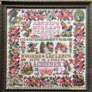 CROSS STITCH PDF Yvonne Leclercq 1905 by Reflets de Soie
