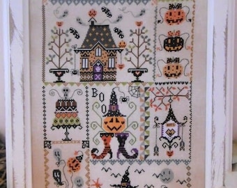 Halloween w kołdrze, Cuore E Batticuore, wzór ściegu, cyfrowy plik PDF do pobrania