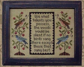 The Primitive Needle Cross Stitch Etsy