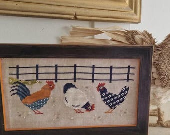Easy Peckings by Cosford Rise Stitchery, Cross Stitch Pattern, Digital Download PDF