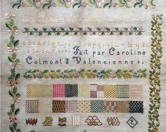 CROSS STITCH PDF Caroline Colmont by Reflets de Soie