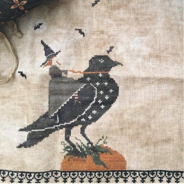 CROSS STITCH PDF Crow & Witch by The Queen Bee Handmade