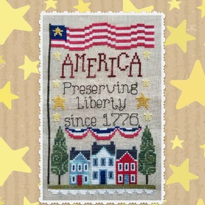 CROSS STITCH PDF Preserving Liberty by Waxing Moon Designs