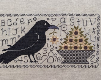 CROSS STITCH PDF  Raven's Flower Bowl by Sarcygurl Designs