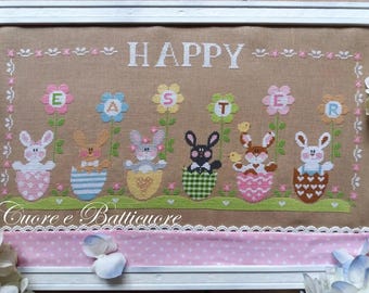 CROSS STITCH PDF Easter Flowers by Cuore e Batticuore