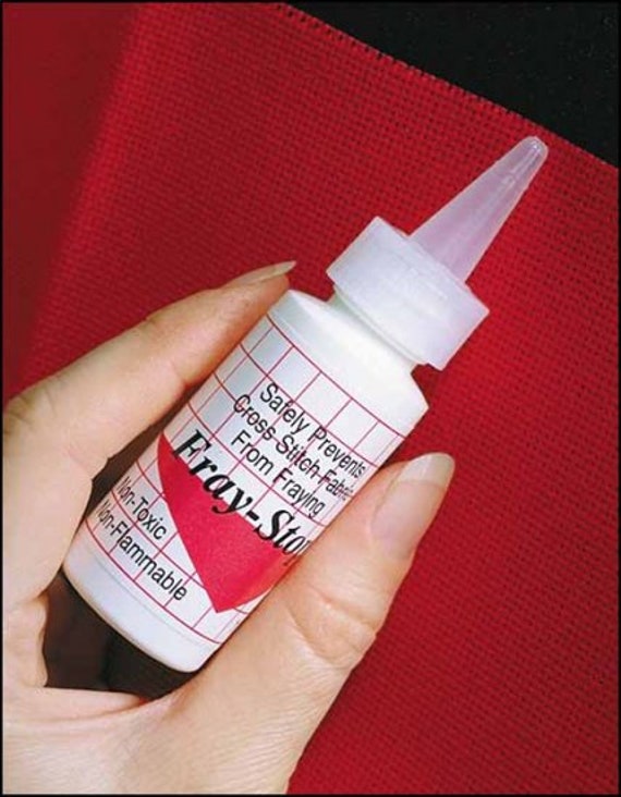 FRAYSTOP Safely Prevents Cross Stitch Fabric From Fraying Etsy