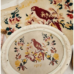 CROSS STITCH PDF Dutch Birds 1919 by Quaint Rose Needle Arts