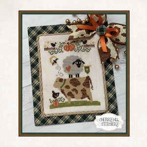 CROSS STITCH PDF Autumn Barnyard Stack by Cherry Hill Stitchery