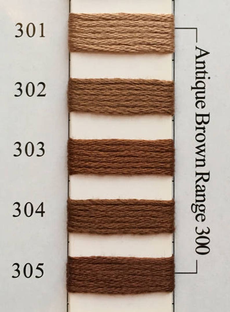 NEEDLEPOINT SILK Floss 303 NPI Silk Antique Brown Range | Etsy