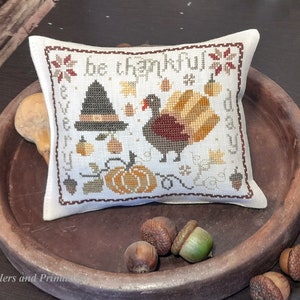 CROSS STITCH PDF Be Thankful by SamplersPrimitives