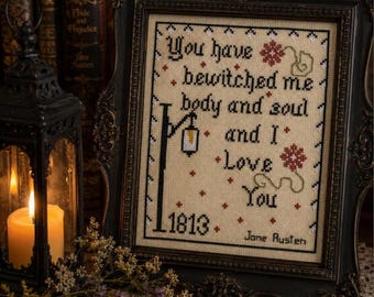 Pride and Prejudice, Cross Stitch PDF Pattern, Prim Stitcher Shoppe