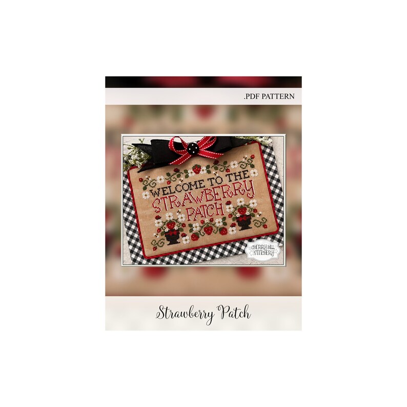 CHERRY HILL Stitchery digital Pattern PDF strawberry Etsy
