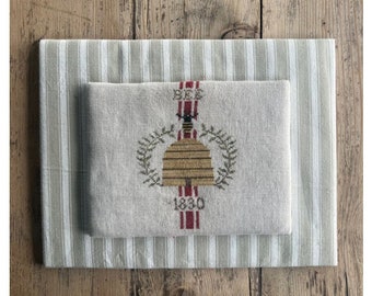 CROSS STITCH PDF Bee Grain Sack by The Queen Bee Handmade