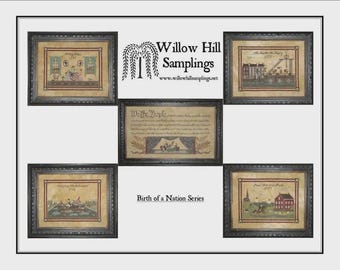 Birth of a Nation by Willow Hill Samplings, Patriotic, (PDF Download) USA 250th Anniversary