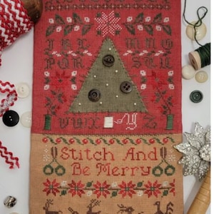 CROSS STITCH PDF Stitch And Be Merry by Quaint Rose Needle Arts
