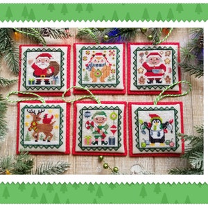 CROSS STITCH PDF Christmas Littles by Waxing Moon Designs