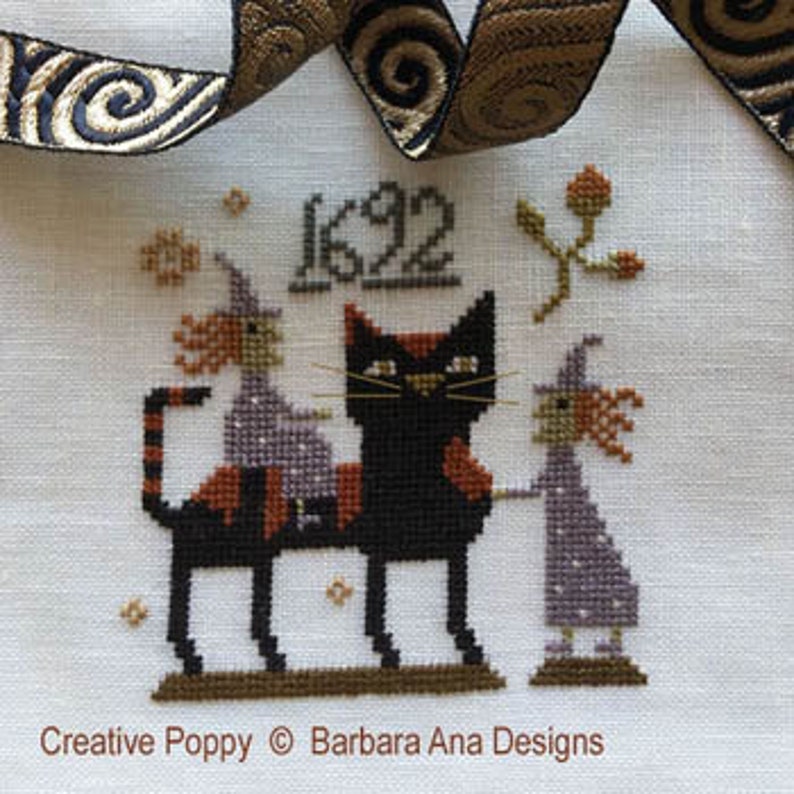 BARBARA ANA DESIGNS "Witch Cat?" 