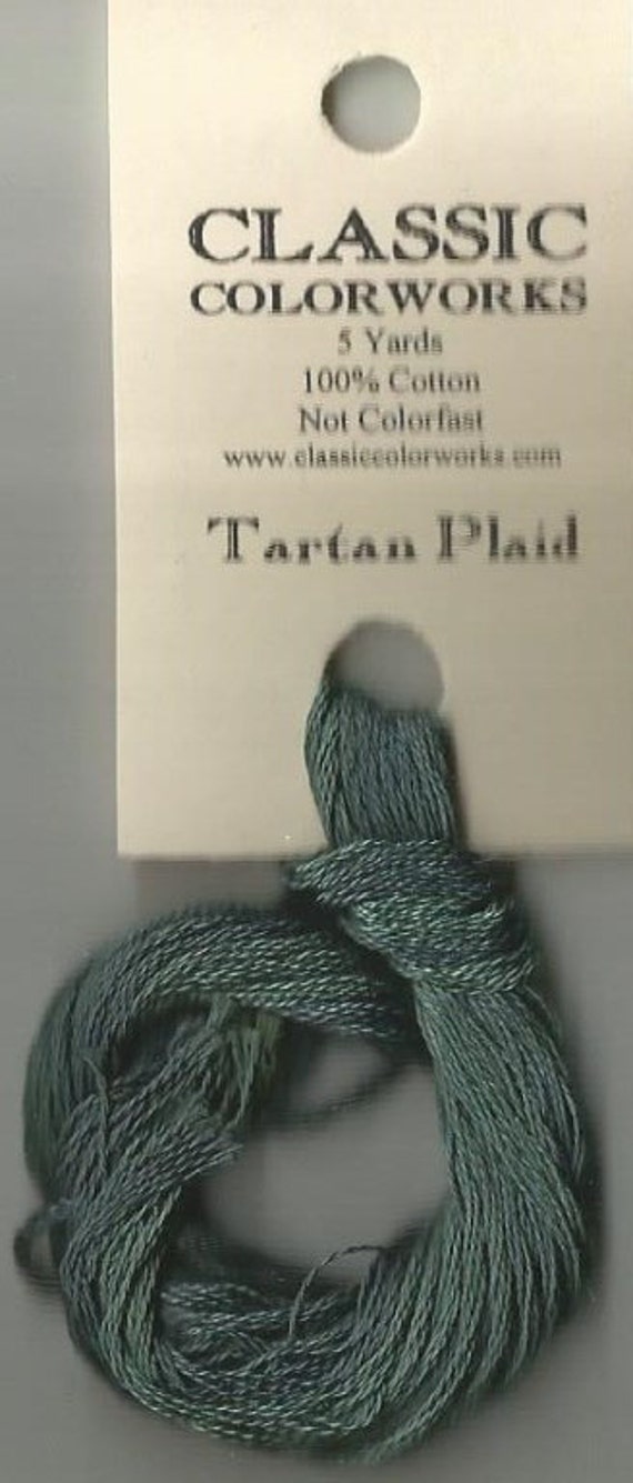 vuilnis Kreunt Je zal beter worden TARTAN PLAID Classic Colorworks 6-Strand Embroidery Floss | Etsy