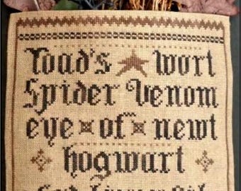 A Pocket for Potions Cross Stitch PDF Pattern, La D Da