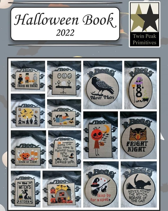 CROSS STITCH PDF Halloween Book 2022 by Twin Peak Primitives