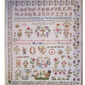 CROSS STITCH PDF Marie Danne 1882 by Reflets de Soie