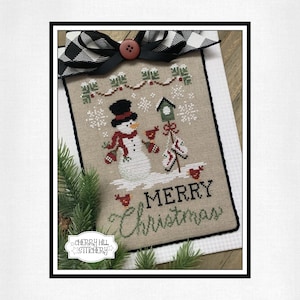 CROSS STITCH PDF Merry Christmas by Cherry Hill Stitchery