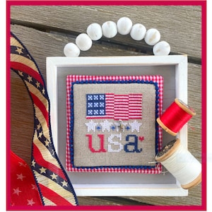 CROSS Stitch PDF USA by Emily Call Stitching