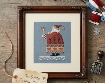 The Santa Factory-January, The Artists Collection, Cross Stitch Pattern, PDF