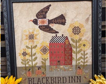 CROSS STITCH PDF Blackbird Inn by Quaint Rose Needle Arts