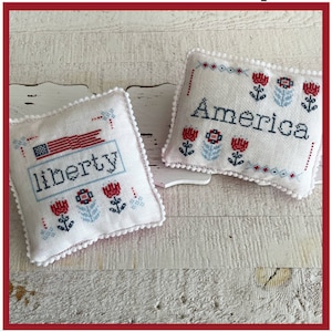 CROSS STITCH PDF Sweet Liberty by Emily Call Stitching