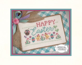 PDF DOWNLOAD "Easter Mini: The Greeting" Cross Stitch Digital Pattern by Cherry Hill Stitchery • Spring • Easter