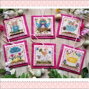 CROSS STITCH PDF Spring Littles by Waxing Moon Designs