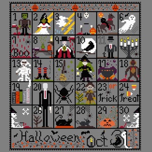 CROSS STITCH PDF Halloween 31 by Prim Stitcher Shoppe