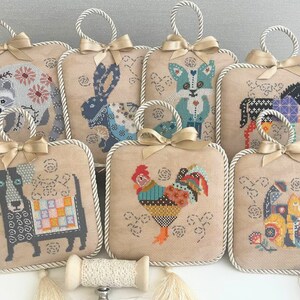 CROSS STITCH PDF Quirky Critters 2024 by Twin Peak Primitives