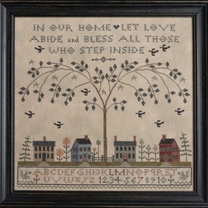 CROSS STITCH PDF Let Love Abide by La-D-Da image 1