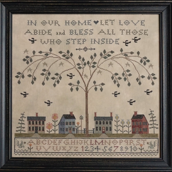 CROSS STITCH PDF Let Love Abide by La-D-Da