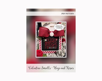 CROSS STITCH PDF Hugs And Kisses by Cherry Hill Stitchery