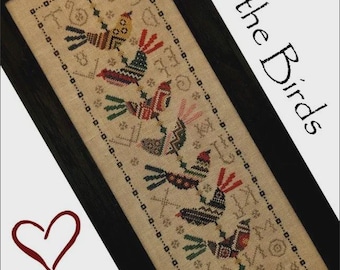 For The Birds, Cross Stitch PDF Pattern, La D Da