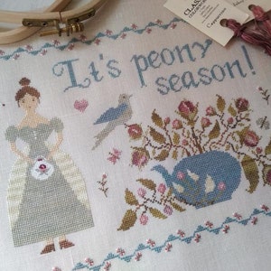 CROSS STITCH PDF It's Peony Season by Stitches Through the Years