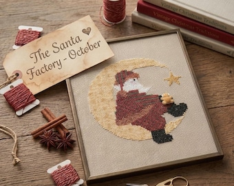 The Santa Factory-October, The Artists Collection, Cross Stitch Pattern, PDF