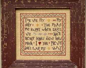 My Sunshine, La-D-Da, Cross Stitch Pattern, Digital Download PDF