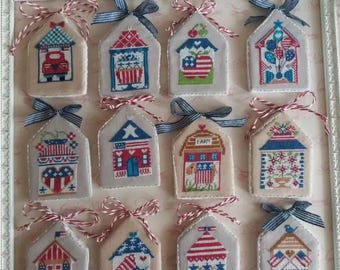 CROSS STiTCH PDF All Needles Come Home for 4th of July by Cuore e Batticuore - USA 250th Anniversary