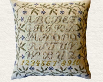 Little Summer Sampler, La-D-Da, Cross Stitch Pattern, Digital Download PDF