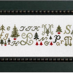 ABCs and Christmas Trees Cross Stitch PDF Pattern, JBW Designs